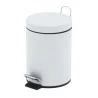 Poubelle en acier blanc