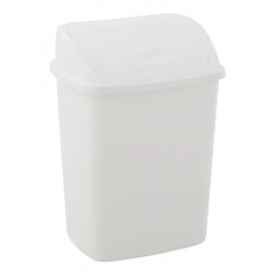 Poubelle en plastique avec couvercle à bascule 15L