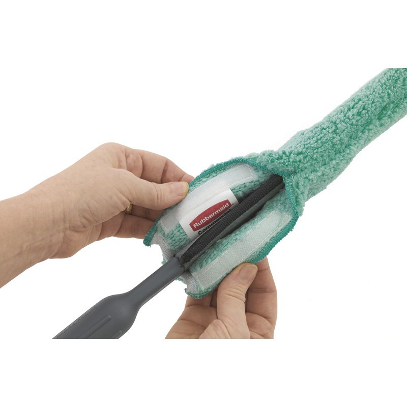 Lot De 2 Manchons En Microfibre Pour Lave-vitres - Pour Manche Télescopique 35 Cm, Très Absorbants, Lavables