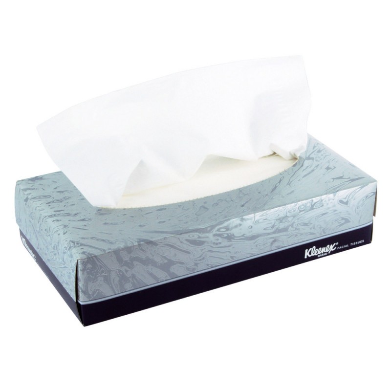 Mouchoirs jetables blancs KLEENEX, 21 boites de 100 mouchoirs