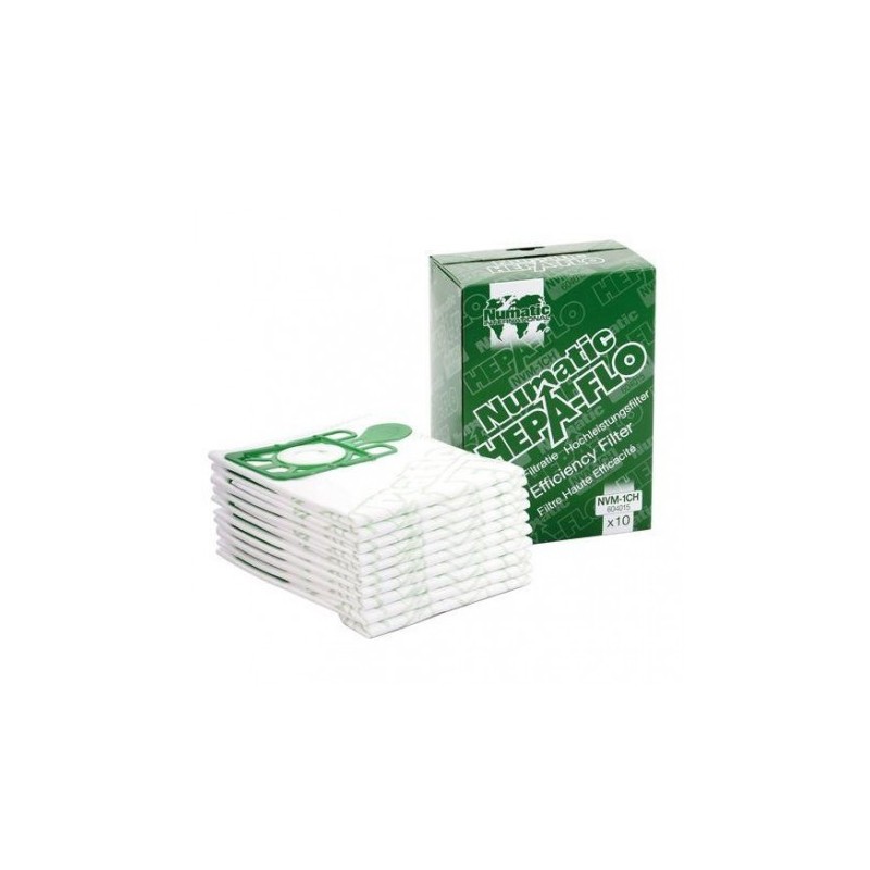 Sacs aspirateur hepaflo 9L Numatic - paquet de 10 Sacs aspirateur hepaflo 9L Numatic - paquet de 10