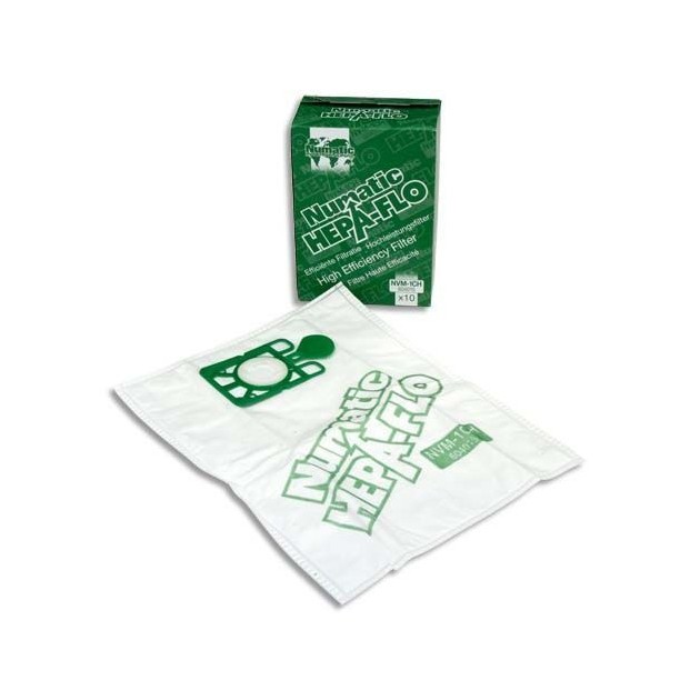 Sacs aspirateur hepaflo 15L Numatic - paquet de 10 Sacs aspirateur hepaflo 15L Numatic - paquet de 10