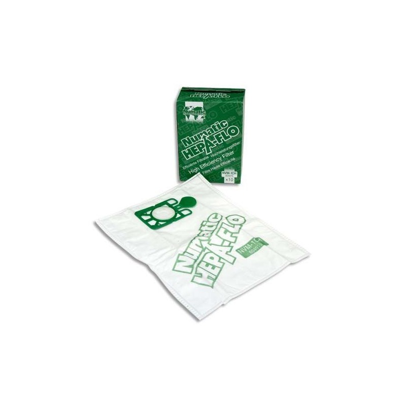 Sacs aspirateur hepaflo 15L Numatic - paquet de 10 Sacs aspirateur hepaflo 15L Numatic - paquet de 10