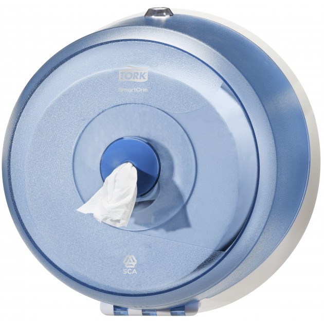 Mini distributeur de papier toilette rouleau SmartOne bleu