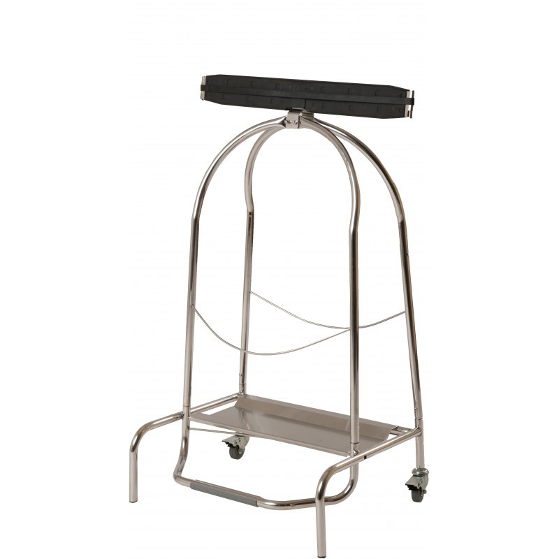 Poubelle Roulante Professionnelle En Inox 70L - Ouverture Frontale à Pédale, 2 Roues 150mm - Idéale Cuisine Pro, Collecte Déchets