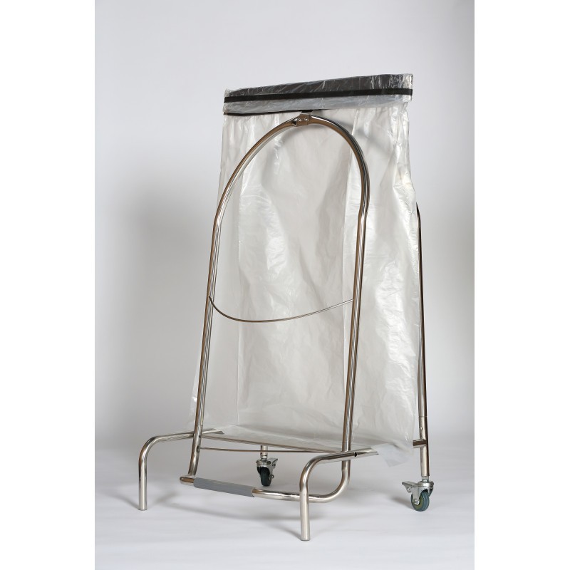 Option porte-sac intégré pour poubelle inox 25L 