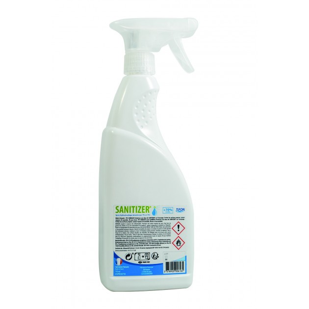 Spray hydroalcoolique désinfectant 750 ml Sanitizer EN14476