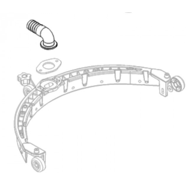 Raccord suceur flexible pour autolaveuse CT15 B/C35