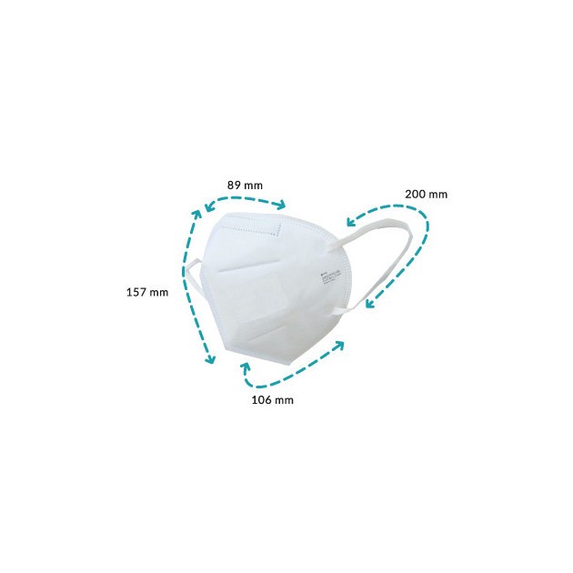 Masque FFP2 France UniR - boîte de 10