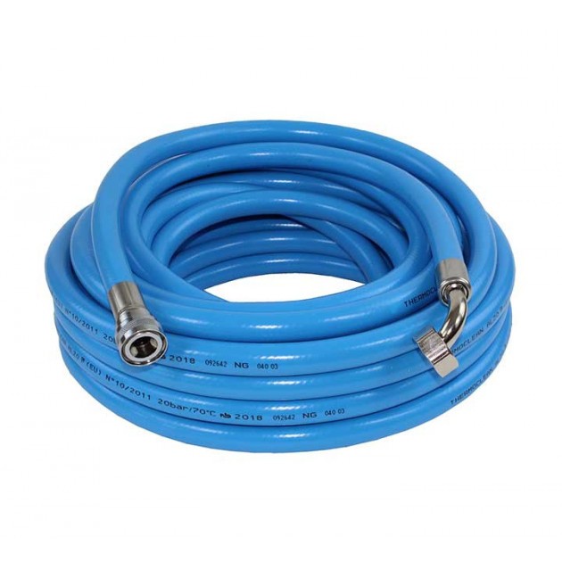 Tuyau alimentaire Termoclean 20 m coudé