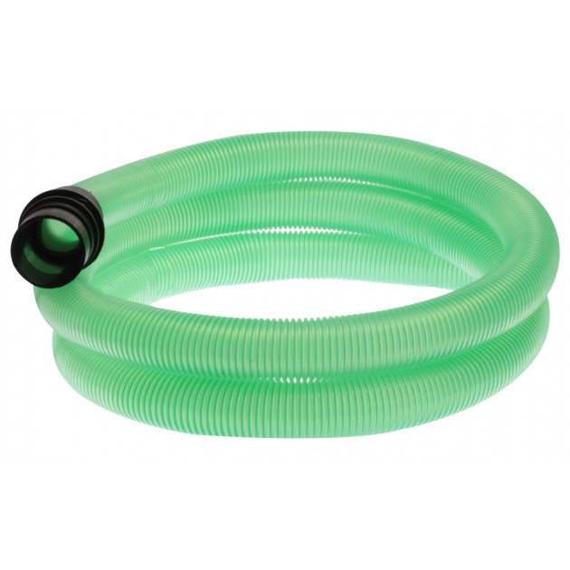 1685TRA/VE - Flexible complet 2 m transparent vert