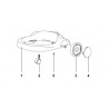 Roue pour aspirateur GP 1/16 Ø40mm RTRT42006