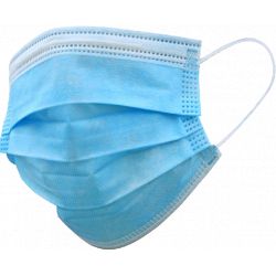 Masque chirurgical 3 plis FFP1 sans latex - Boite de 50 unités