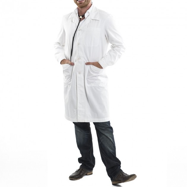 Blouses hommes polycoton blanc