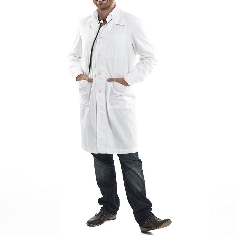 Blouses hommes polycoton blanc