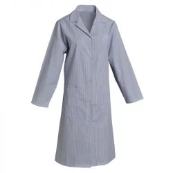 Blouses femmes polycoton manches longues rayé bleu