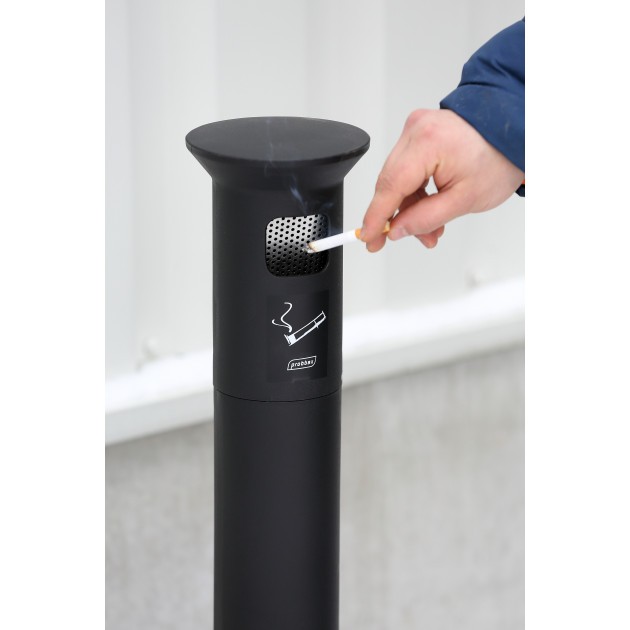 Cendrier extérieur sur pied 10 L en plastique ignifugé Probbax Cendrier extérieur sur pied 10 L en plastique ignifugé Probbax