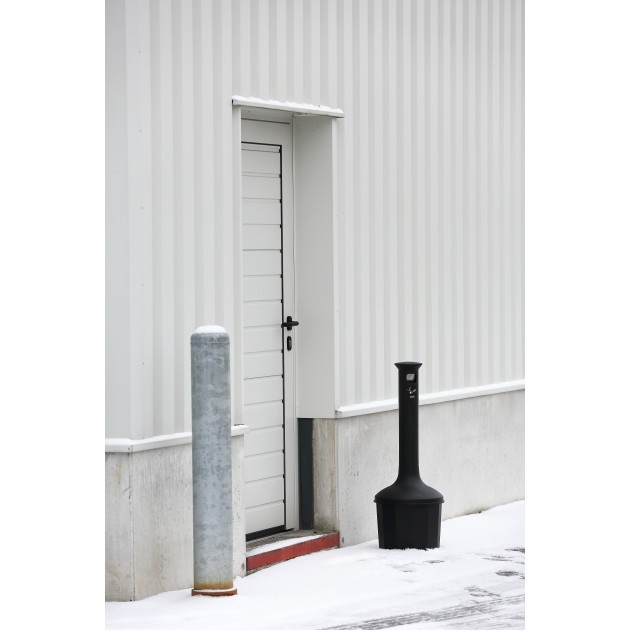 Cendrier extérieur sur pied 10 L en plastique ignifugé Probbax Cendrier extérieur sur pied 10 L en plastique ignifugé Probbax