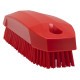 Brosse alimentaire à ongles dure 130 mm rouge