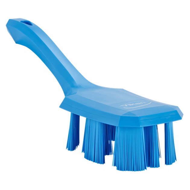 Brosse à main dure manche court UST 260 mm bleu
