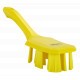 Brosse à main dure manche court UST 260 mm jaune