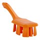 Brosse à main dure manche court UST 260 mm orange