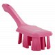 Brosse à main dure manche court UST 260 mm rose