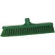 Balai brosse souple fleuré HACCP 400 mm vert