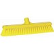 Balai brosse souple fleuré HACCP 400 mm jaune
