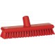 Balai brosse alimentaire medium passage d'eau 270 mm rouge VIKAN
