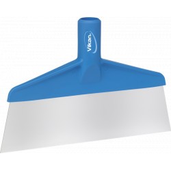 Spatule alimentaire lame inox 260 mm bleu