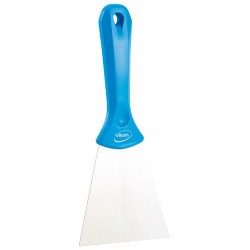 4009 - Spatule alimentaire lame inox 100 mm bleu