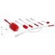 53584 - Brosses et goupillons kit de lavage sundae rouge HACCP VIKAN