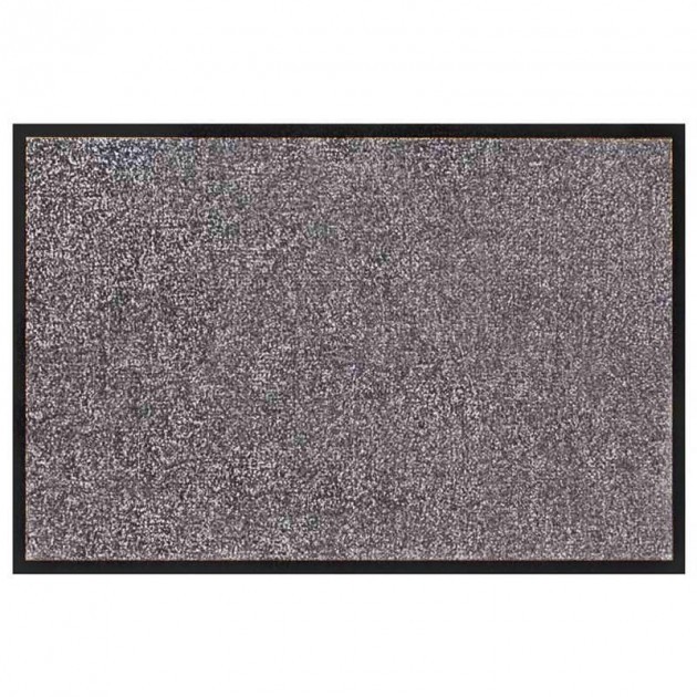Tapis d'accueil grand trafic anti-poussières 60 x 90 cm gris