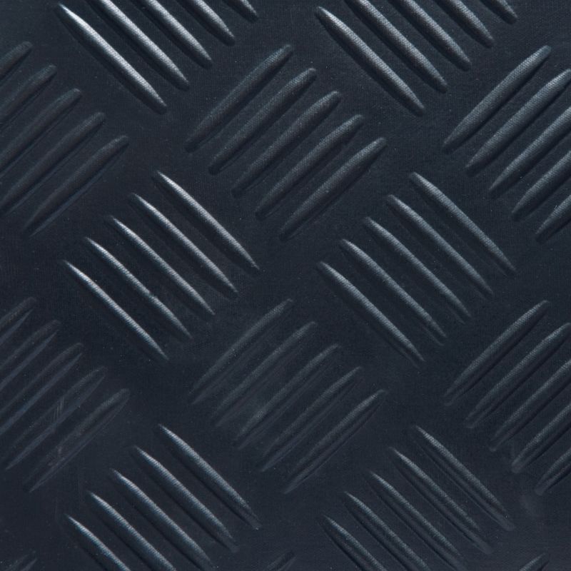 Tapis caoutchouc checker normes PMR ERP noir