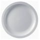 Assiettes jetables plates en plastique blanc  - lot de 100
