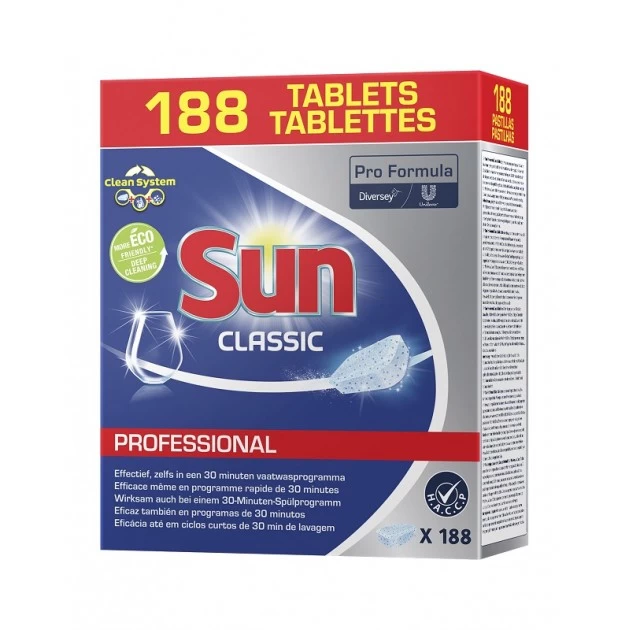 pastilles lave vaisselle sun classic x188