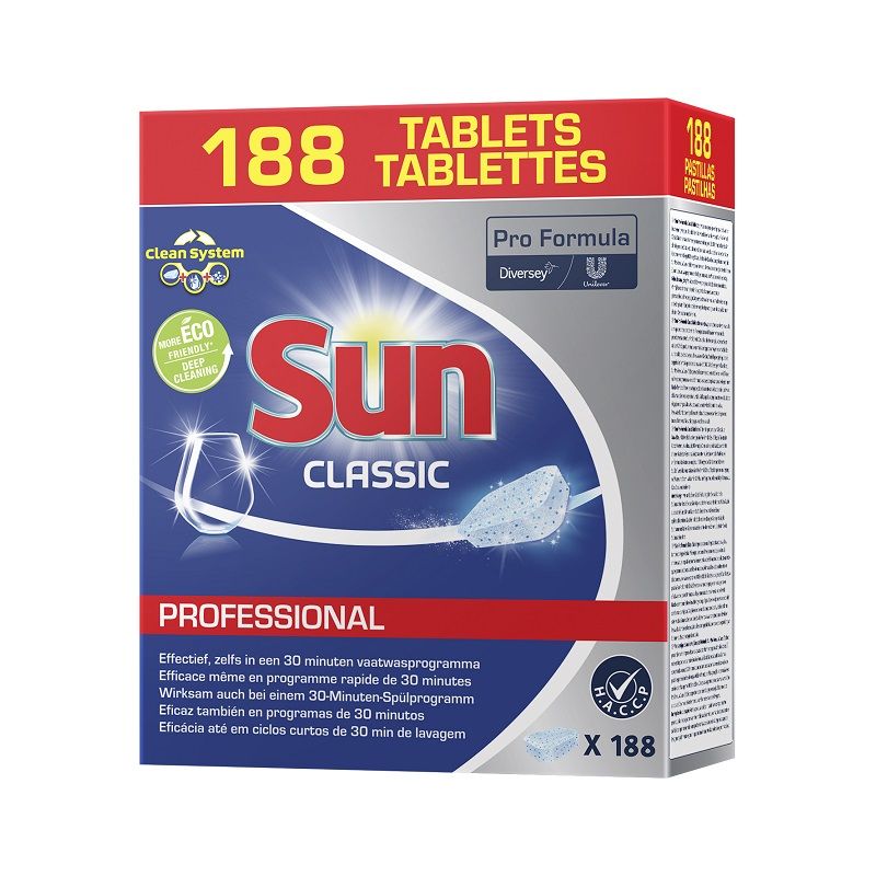 Tablette lave-vaisselle Classic Sun - baril de 188 Tablette lave-vaisselle Classic Sun - baril de 188