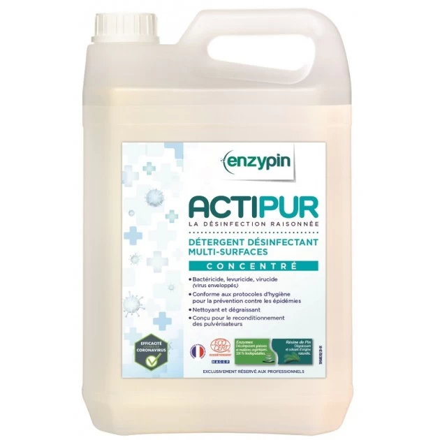 Détergent désinfectant Actipur Ecocert bidon 5L