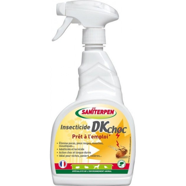 Spray insecticide pour animaux DK Choc Saniterpen 5 L