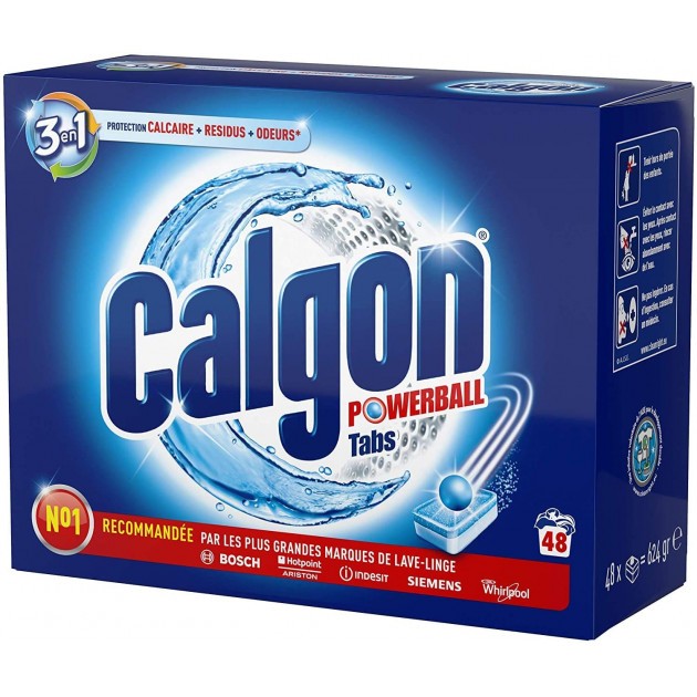 Anticalcaire lave-linge Calgon 2en1 48 tablettes