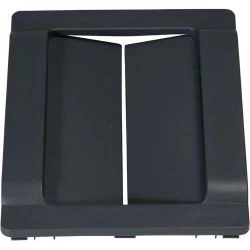 Ouverture à rabat pivotant pour poubelle de tri sélectif