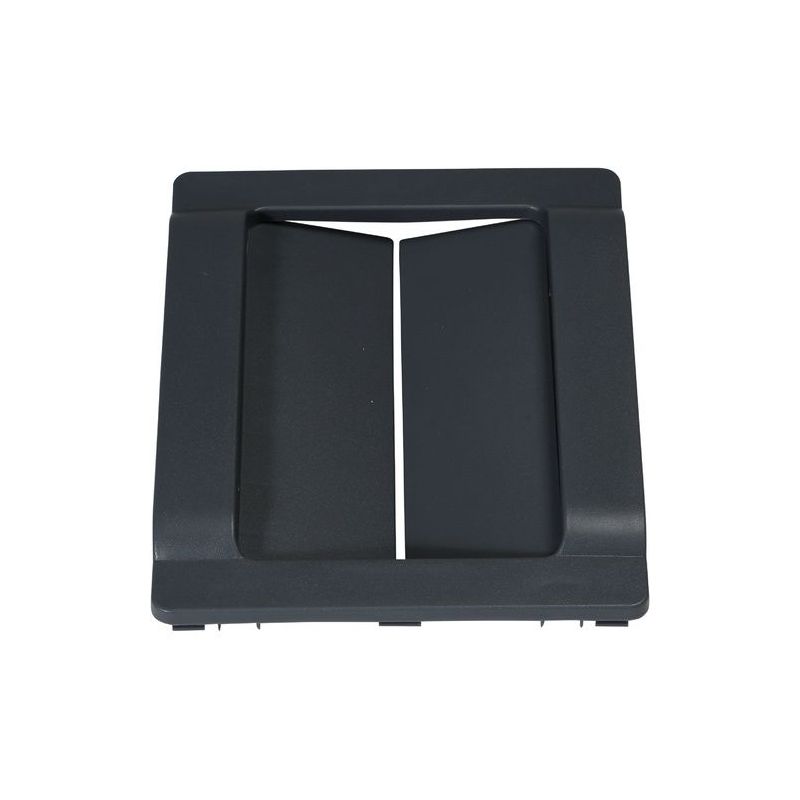 Ouverture à rabat pivotant pour poubelle de tri sélectif