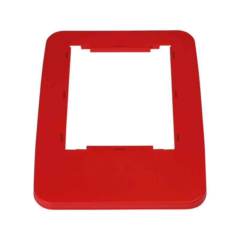 Cadre de couvercle pour poubelle de tri sélectif rouge