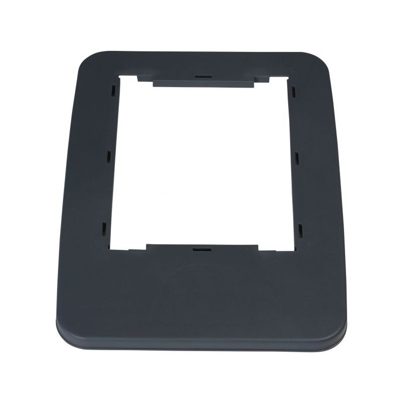 Cadre de couvercle pour poubelle de tri sélectif gris