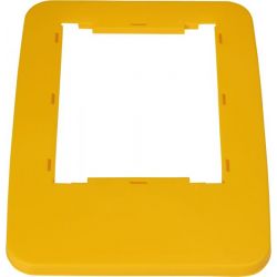Cadre de couvercle pour poubelle de tri sélectif Jaune