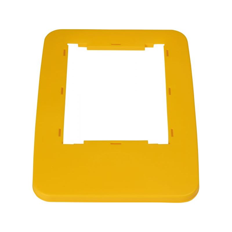 Cadre de couvercle pour poubelle de tri sélectif jaune