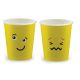 Gobelets jetables jaunes boissons chaudes 15 cl pour distributeur SP6 émoticônes - Lot de 100