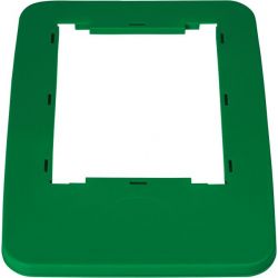 Cadre de couvercle pour poubelle de tri sélectif Vert foncé