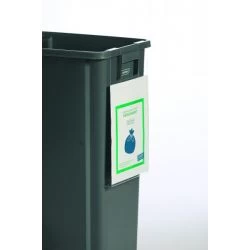 Panneau d'affichage à suspendre pour poubelle de tri sélectif 60L et 80L